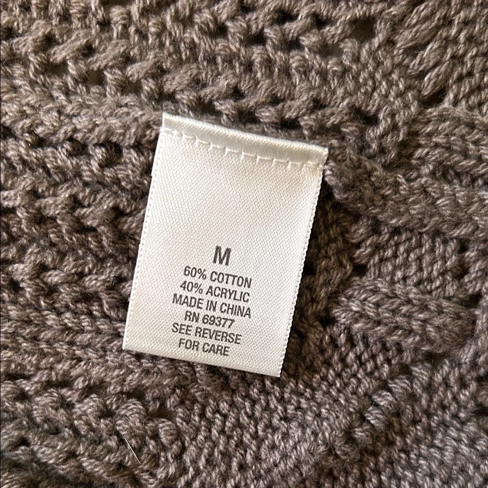 Women's Medium Dressbarn Open-Front Sweater - Picture 4 of 5